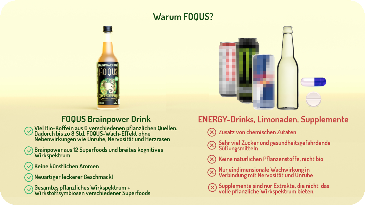 FOQUS - Brainpower Drink 20 x 330 ml
